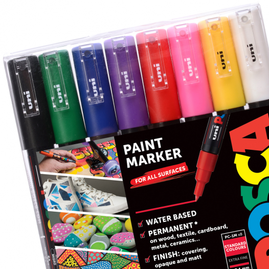 POSCA Paint Marker PC-1MC Starter Set (8pc) POSCA Paint Marker PC-1MC Starter Set (8pc)