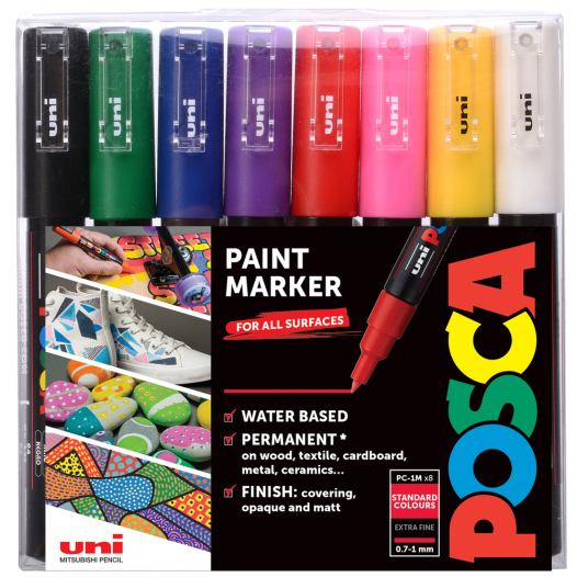 POSCA Paint Marker PC-1MC Starter Set (8pc) POSCA Paint Marker PC-1MC Starter Set (8pc)