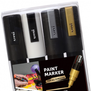 POSCA Paint Marker PC-5M Mono Tone Set (4pc) POSCA Paint Marker PC-5M Mono Tone Set (4pc)