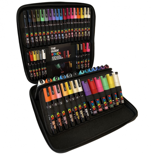 Uni POSCA Marker Pen PC-3M Fine Collection Box of 40 Assorted