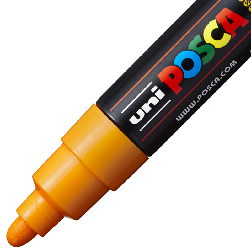 POSCA White - Full Set of 7 Pens (PC-17K, PC-8K, PC-5M, PC-3M, PC-1M,  PC-1MR, PCF-350)