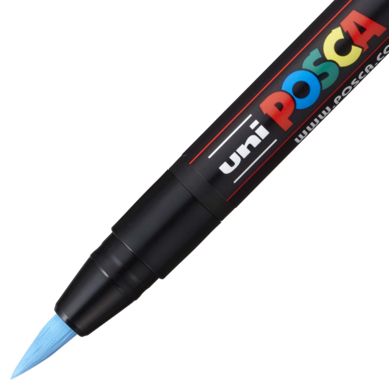 Posca PCF-350 Brush Silver Paint Marker