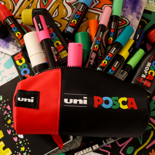 POSCA Red Pencil Case