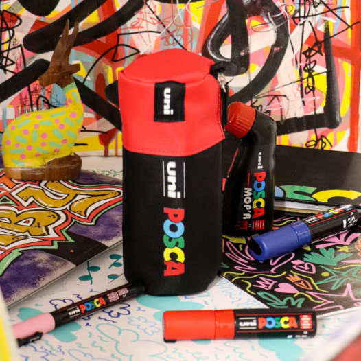 POSCA Red Pencil Case