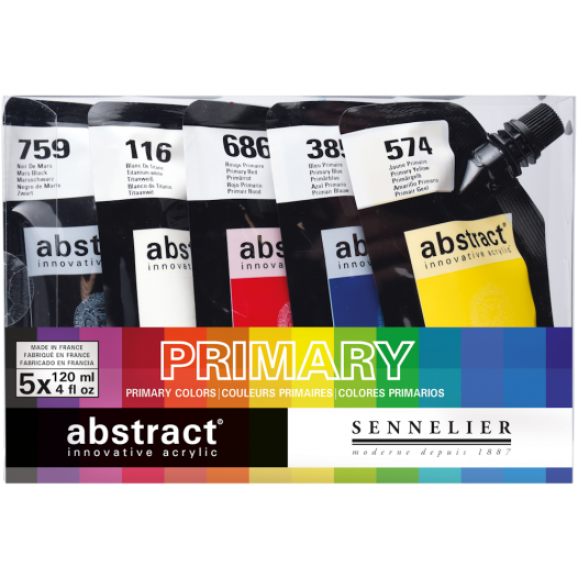 Abstract Heavy Body Acrylic Primary Set (5 x 120ml) Abstract Heavy Body Acrylic Primary Set (5 x 120ml)