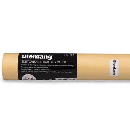 No.107 Canary Sketching & Tracing Paper Roll - 150ft x 18" (29gsm) No.107 Canary Sketching & Tracing Paper Roll - 150ft x 18" (29gsm)
