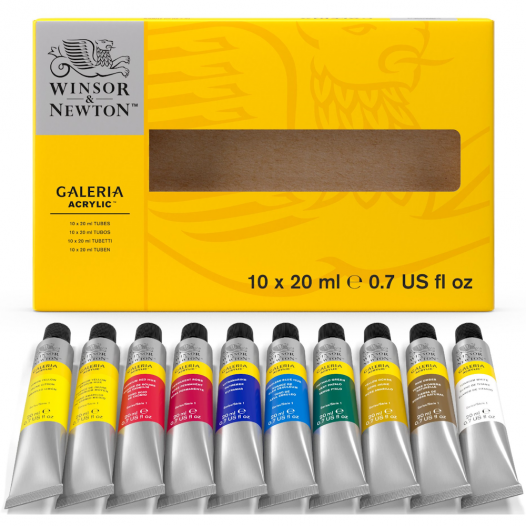Galeria Acrylic Colour Set (10 x 20ml)