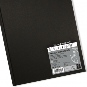 Ebony Hardback Bound Sketchbook (160gsm)