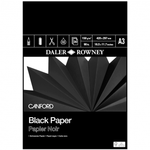 Canford Paper Black Pad (150gsm)