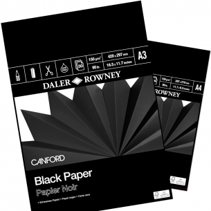 Canford Paper Black Pad (150gsm)