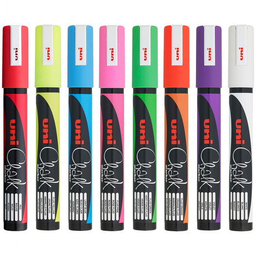 Liquid Chalk Marker PWE-5M Set (8pc) Liquid Chalk Marker PWE-5M Set (8pc)