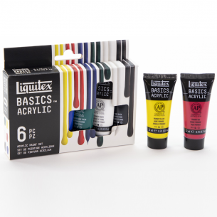 BASICS Acrylic Colour Set (6 x 22ml)