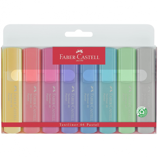 Textliner 46 Pastel Wallet (8pc)