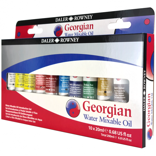 Georgian Water-Mixable Oil Colour Set (10 x 20ml) Georgian Water-Mixable Oil Colour Set (10 x 20ml)