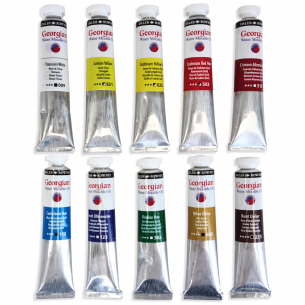 Georgian Water-Mixable Oil Colour Set (10 x 20ml)