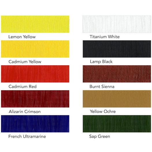 Georgian Oil Colour Introduction Set (10 x 22ml)