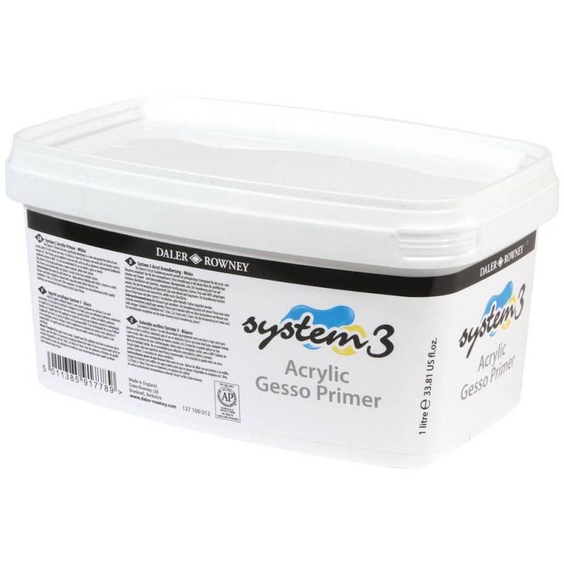 System3 Acrylic Gesso Primer (1ltr)