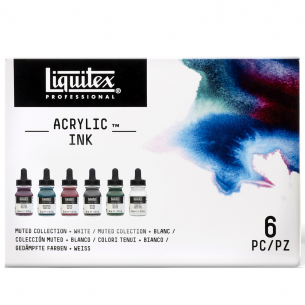 Pro Acrylic Ink Muted Collection (6pc)