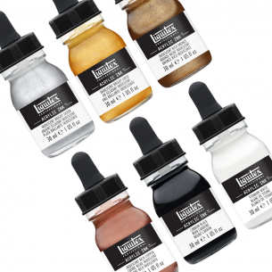 Pro Acrylic Ink Iridescent Collection (6pc)