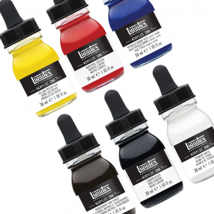 Pro Acrylic Ink Essentials Collection (6pc) Pro Acrylic Ink Essentials Collection (6pc)