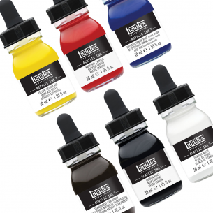 Professional Acrylic Ink Essentials Collection (6pc)