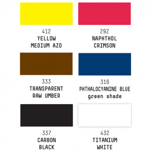 Pro Acrylic Ink Essentials Collection (6pc) Pro Acrylic Ink Essentials Collection (6pc)