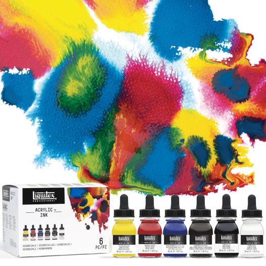 Professional Acrylic Ink Essentials Collection (6pc)