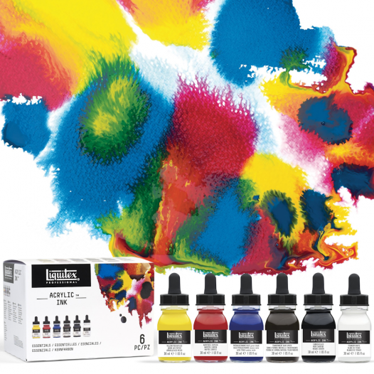 Liquitex Professional Acrylic Ink 30ml Set of 6 Aqua Colors