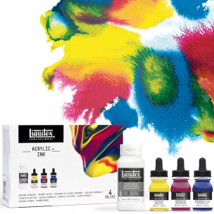 Professional Acrylic Ink Pouring Set - Primary Colours