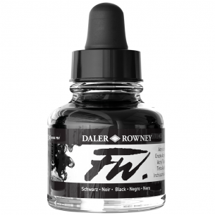 FW Acrylic Ink - Black (29.5ml)