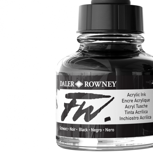 FW Acrylic Ink - Black (29.5ml)