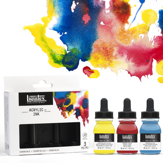 Professional Acrylic Ink Essentials Collection (3pc)