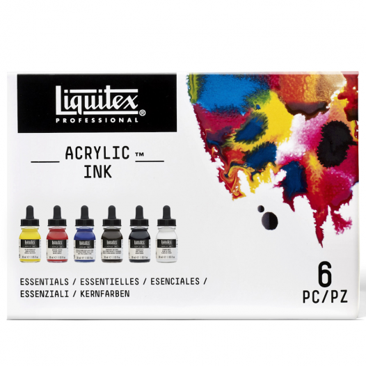 Professional Acrylic Ink Essentials Collection (6pc)