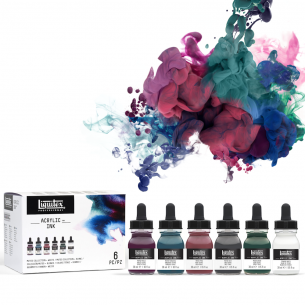 Professional Acrylic Ink Muted Collection (6pc)