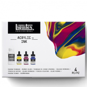 Professional Acrylic Ink Pouring Set - Primary Colours