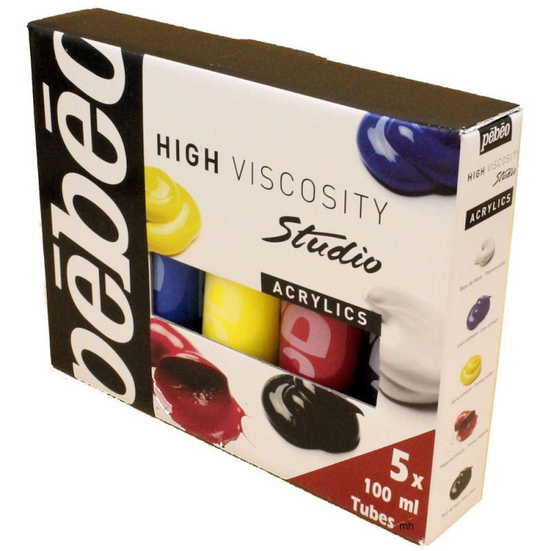Studio Acrylics Primary Colour Set (5 x 100ml)