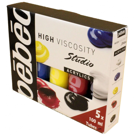 Studio Acrylic Colour Primary Set (5 x 100ml)