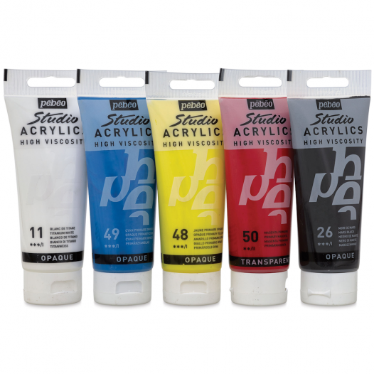 Studio Acrylics Primary Colour Set (5 x 100ml) Studio Acrylics Primary Colour Set (5 x 100ml)