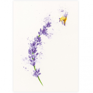 Painting with Brusho lavender Painting with Brusho lavender