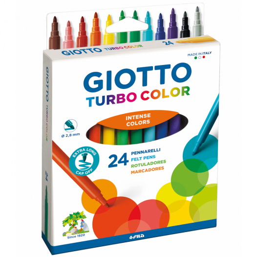 Turbo Color Felt Tip Pen Sets - 24