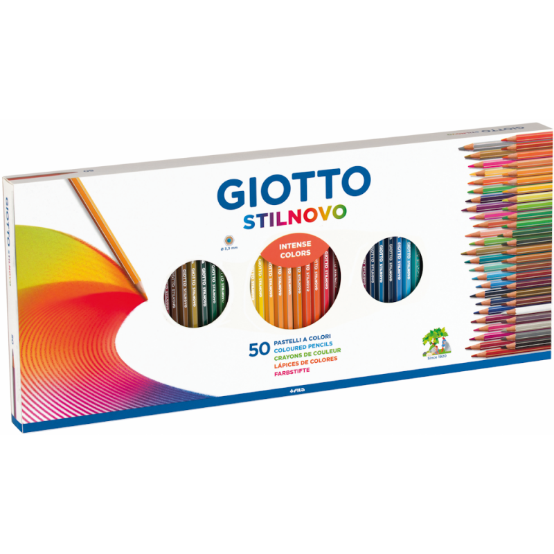 Stilnovo Colour Pencils with Sharpener (51pc)