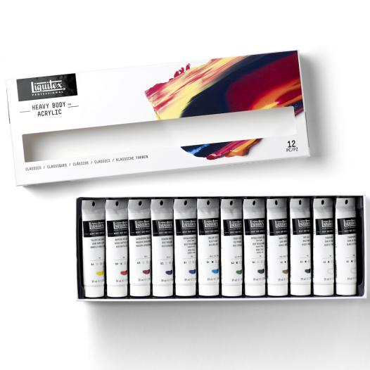 Pro Heavy Body Acrylics Classic Set (12pc) Pro Heavy Body Acrylics Classic Set (12pc)