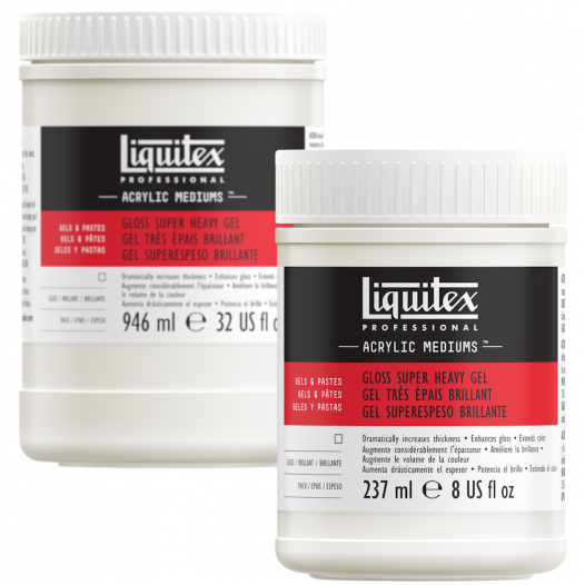 Liquitex Acrylic Gel Mediums Super Heavy Gloss 8 oz