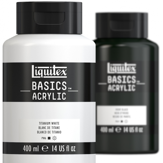 Liquitex Basics Acrylic Paint 400ml - Titanium White