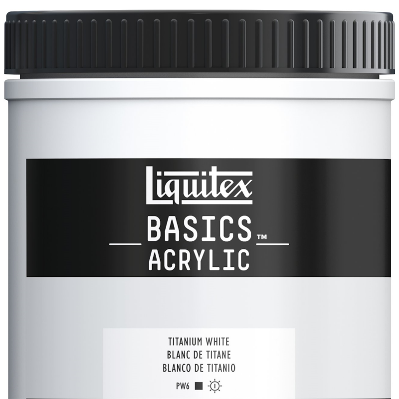 BASICS Titanium White Acrylic Colour (946ml)