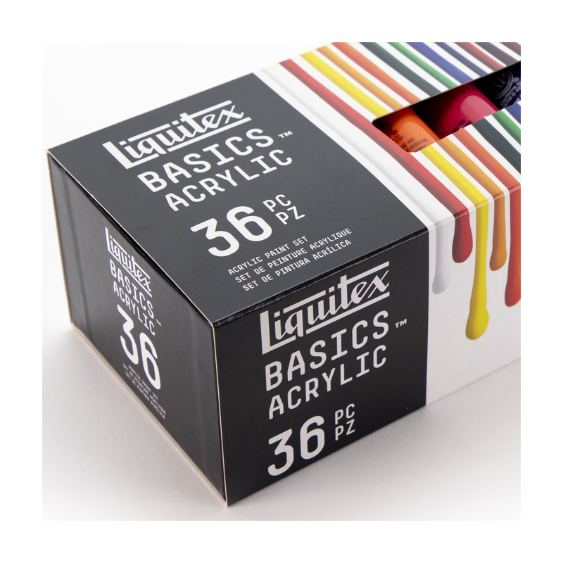 Liquitex BASICS 36 Tube Acrylic Paint Set, 22ml