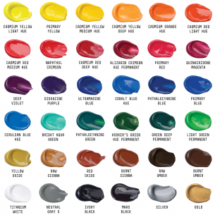 BASICS Acrylic Colour Set (36 x 22ml)