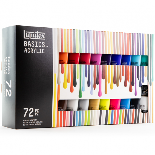 BASICS Acrylic Colour Complete Set (72 x 22ml)