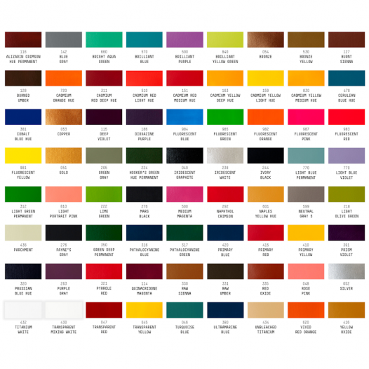BASICS Acrylic Colour Complete Set (72 x 22ml)