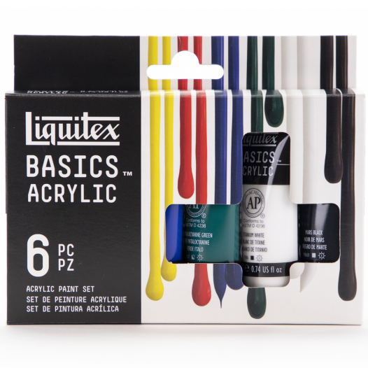 BASICS Acrylic Colour Set (6 x 22ml)
